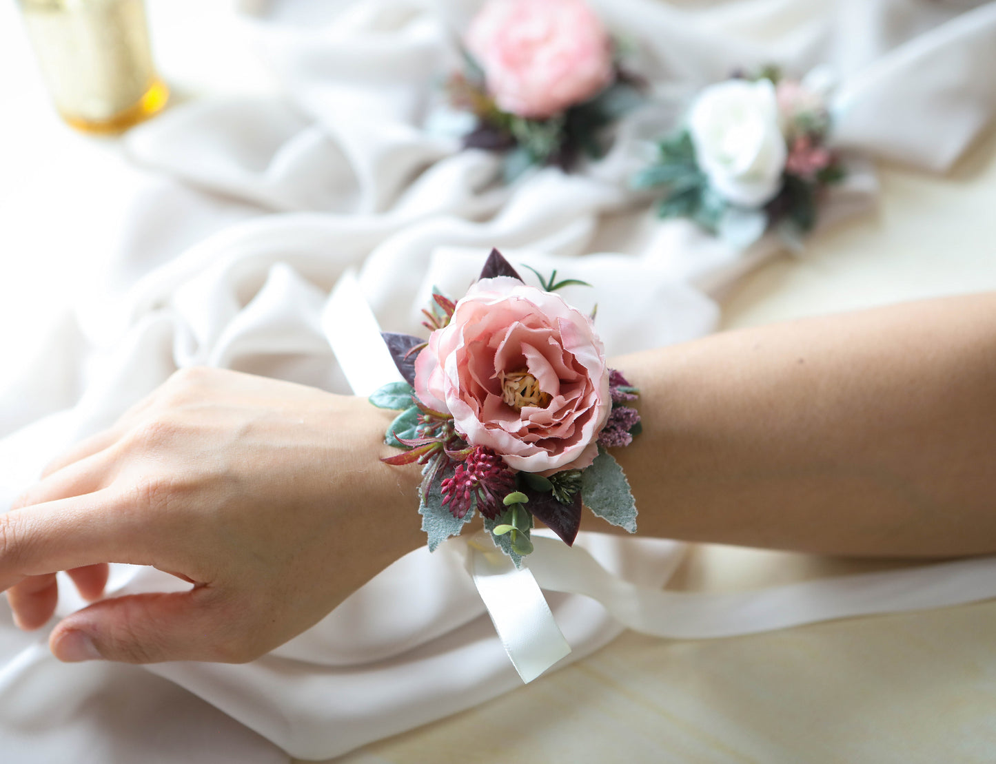 Romantic Pink And Burgundy Bouquet