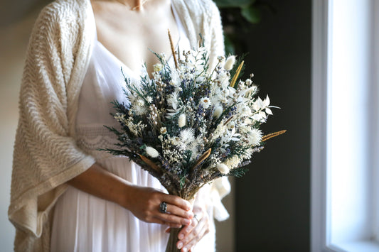 White Winter Boho Bouquet