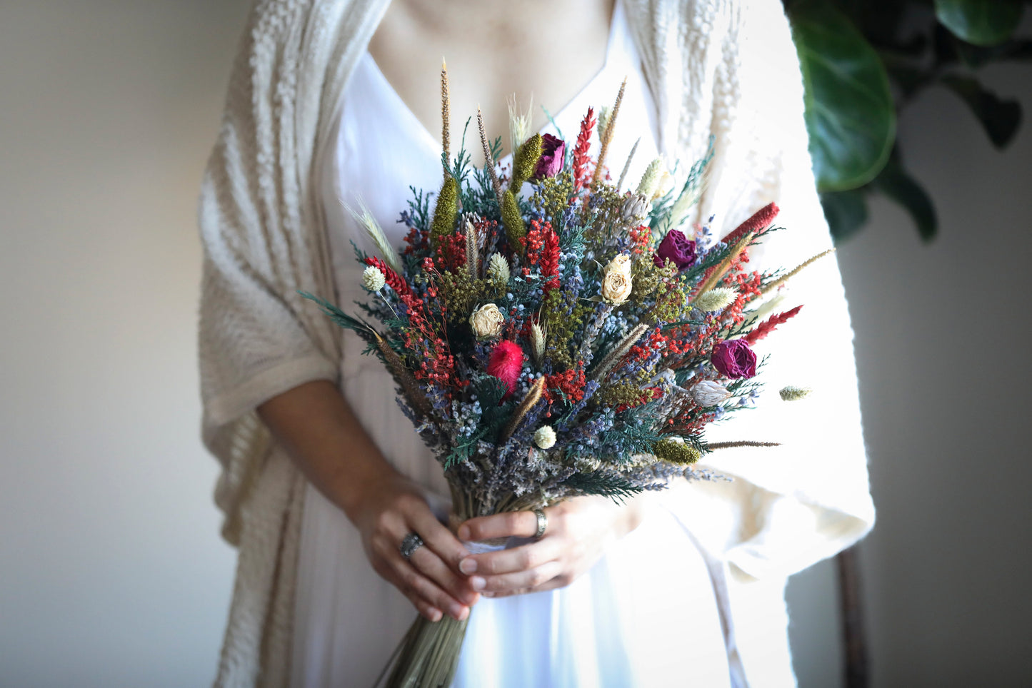 Red And White Winter Bouquet