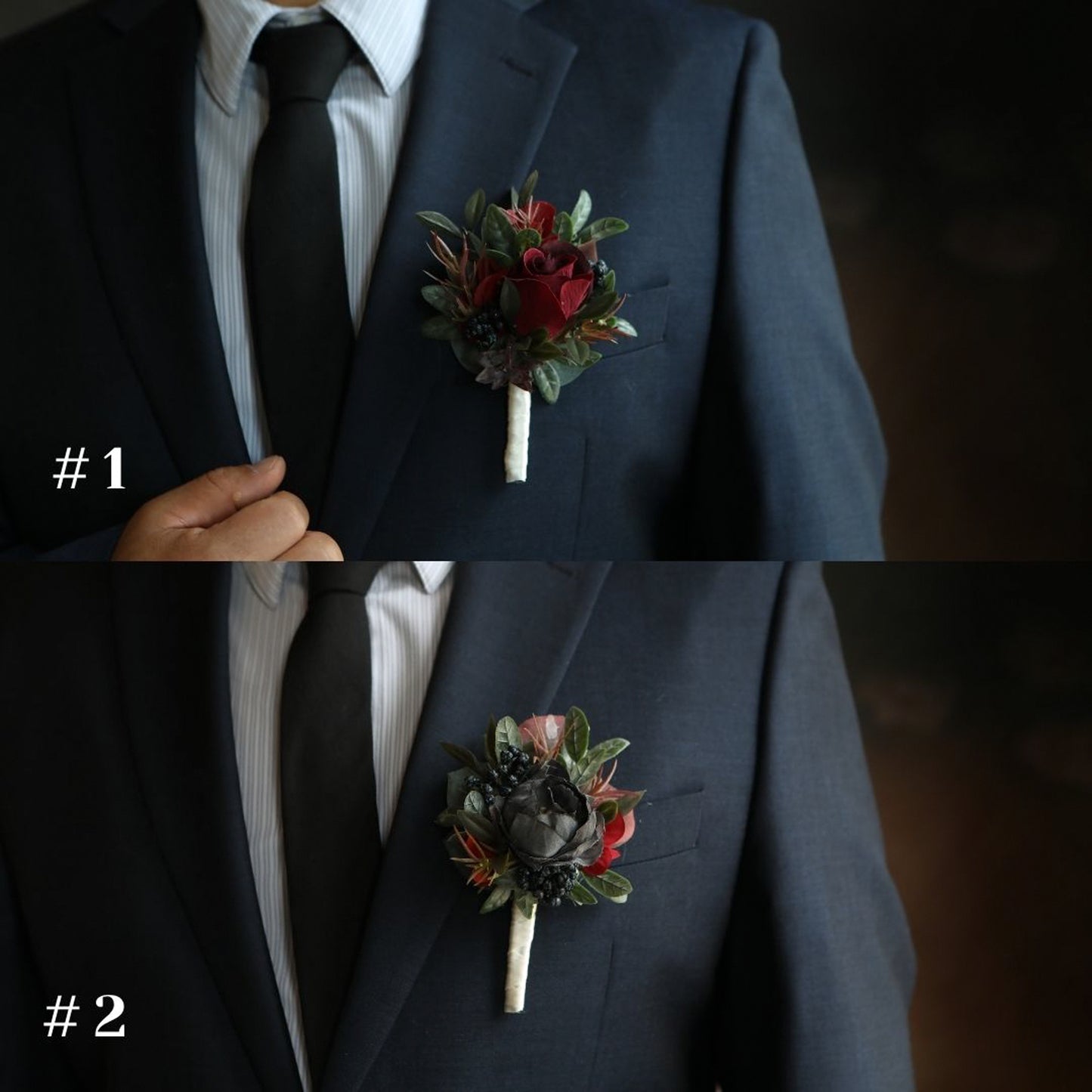 Moody Burgundy Bouquet