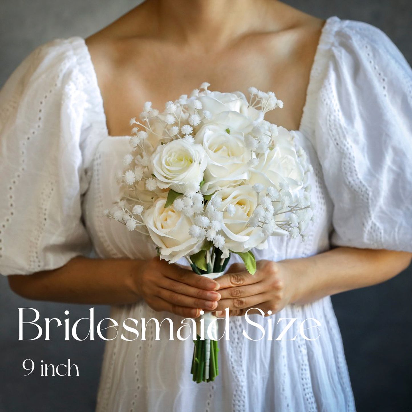 Classic White Roses Bouquet