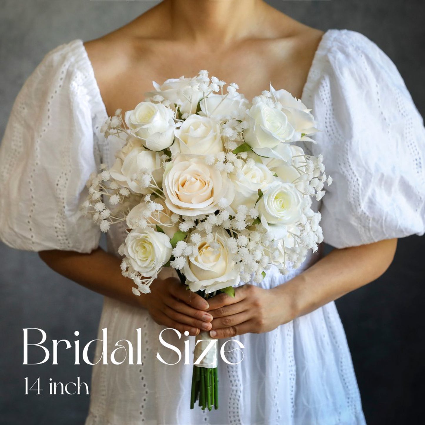 Classic White Roses Bouquet