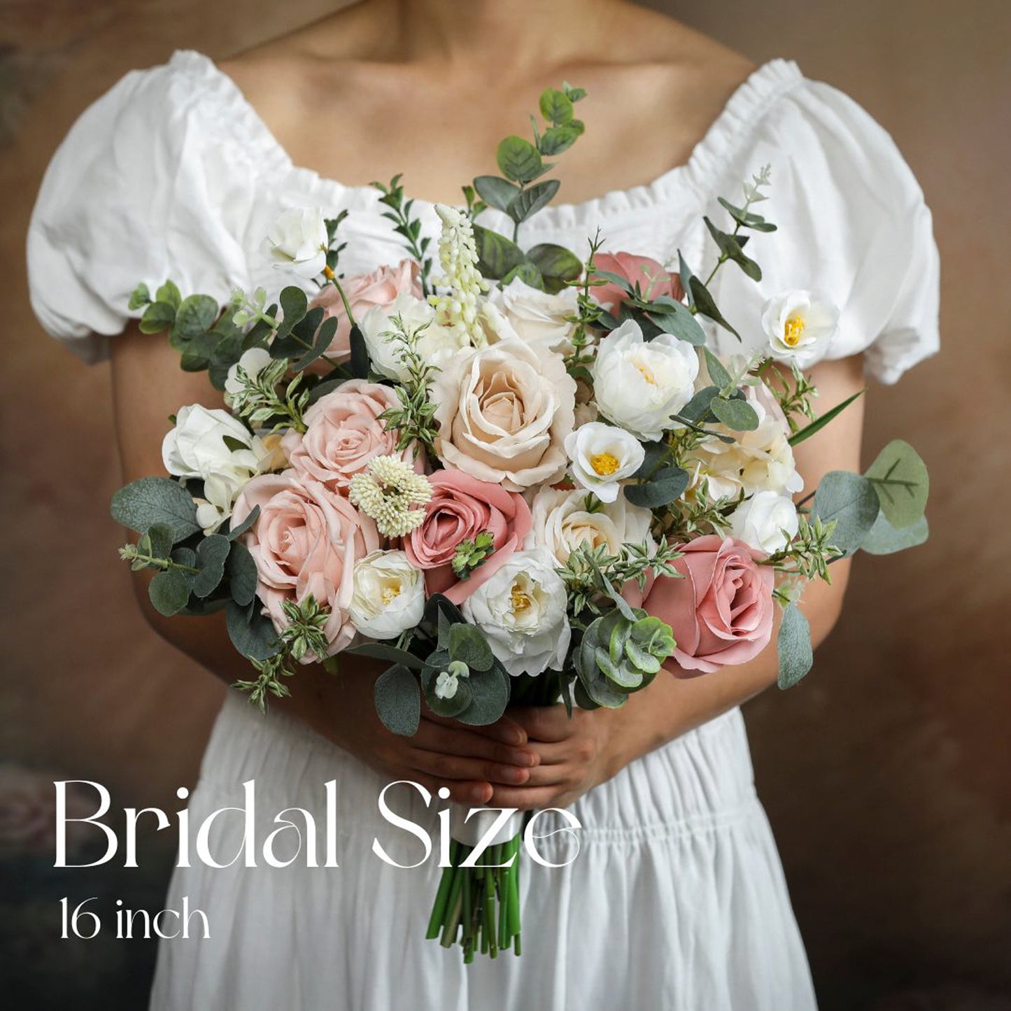 Dusty Pink Rose Bouquet