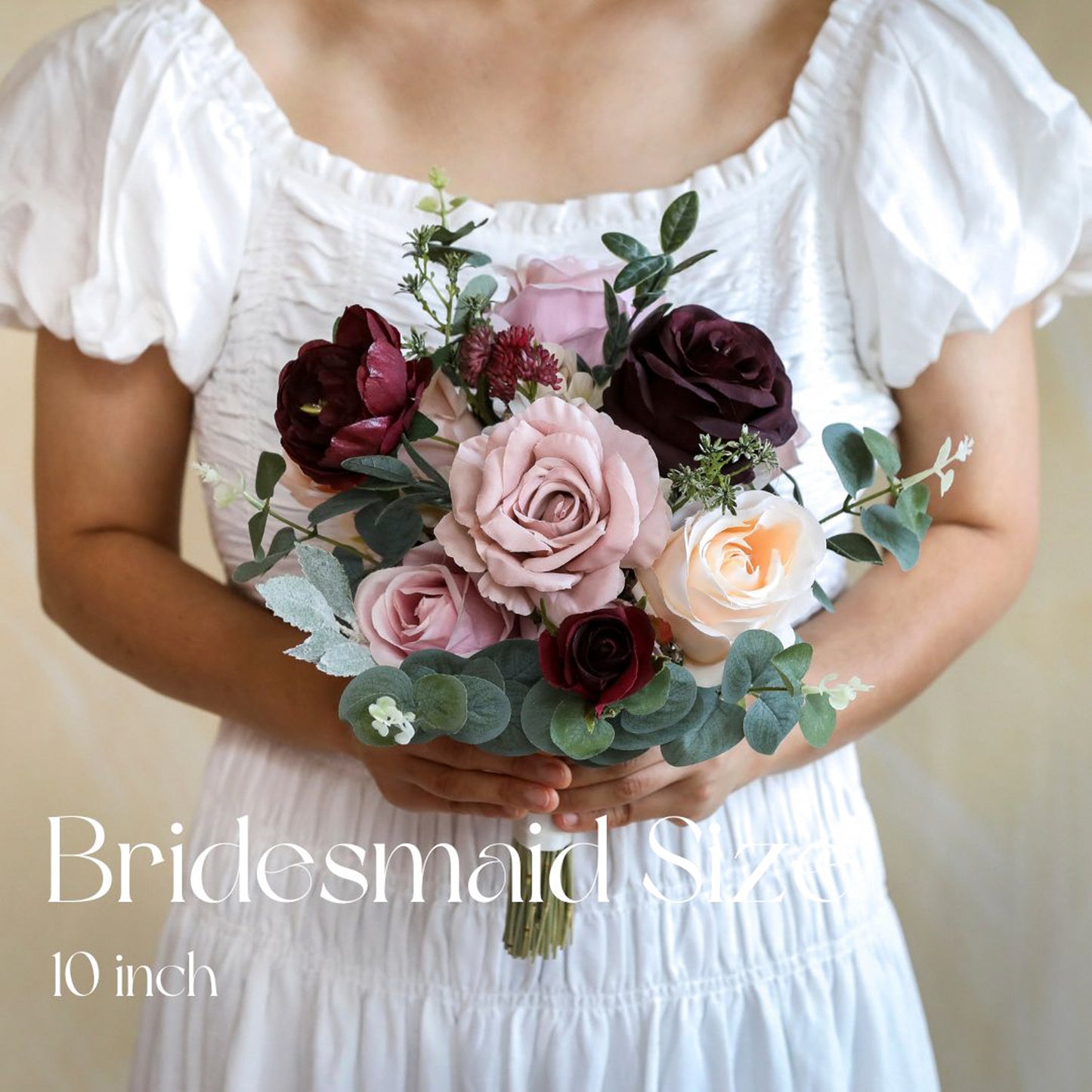 Romantic Pink And Burgundy Bouquet