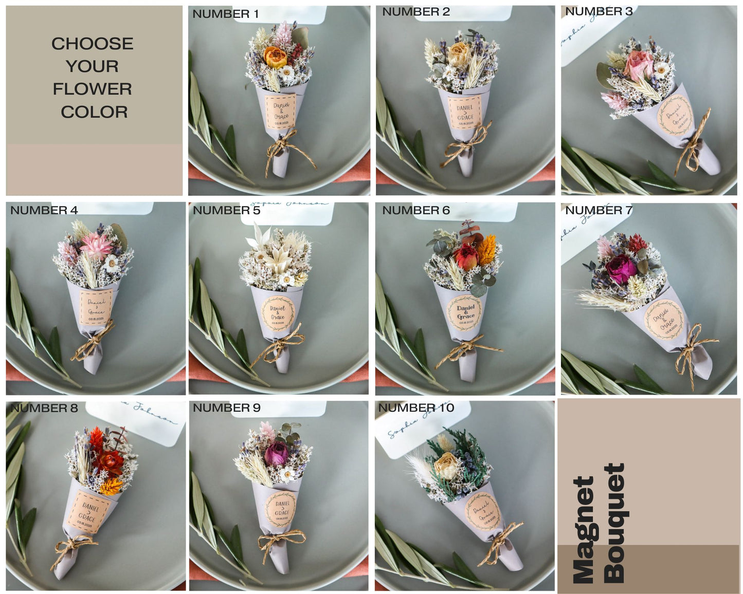 Magnet Bouquet Favors