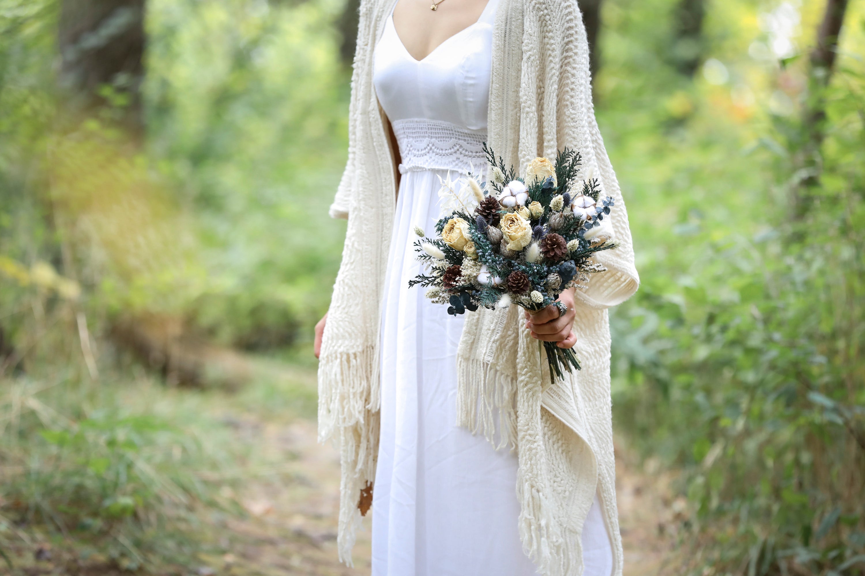 Winter Dried Flowers Bouquet