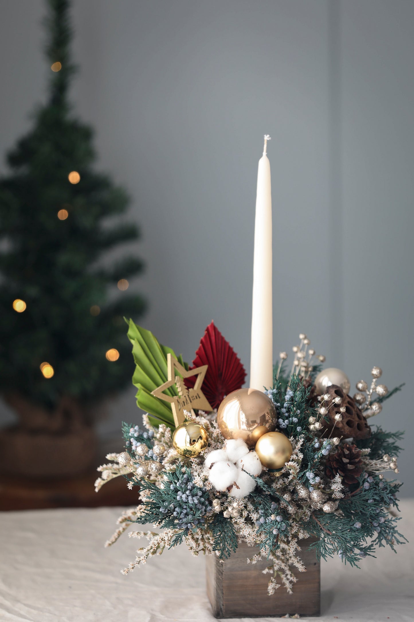 Christmas Star Candle Centerpiece