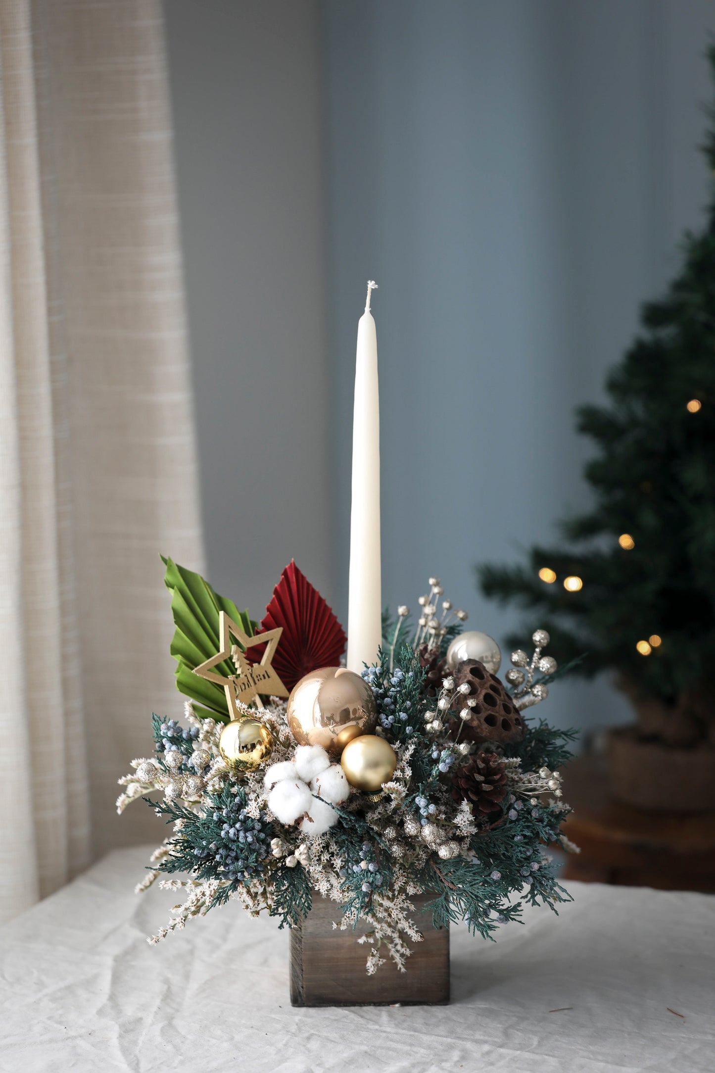 Christmas Star Candle Centerpiece