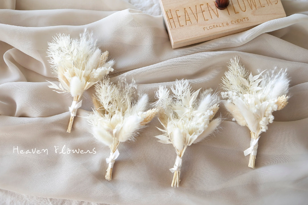 Sweet White Pampas Bouquet