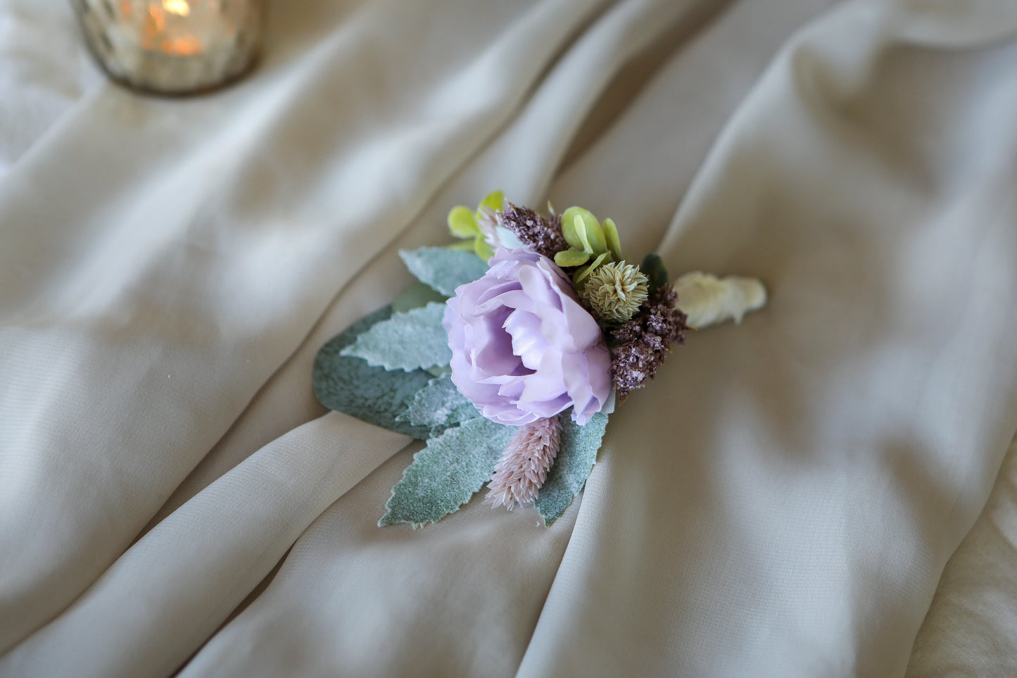 Lavender Silk Flowers Bouquet