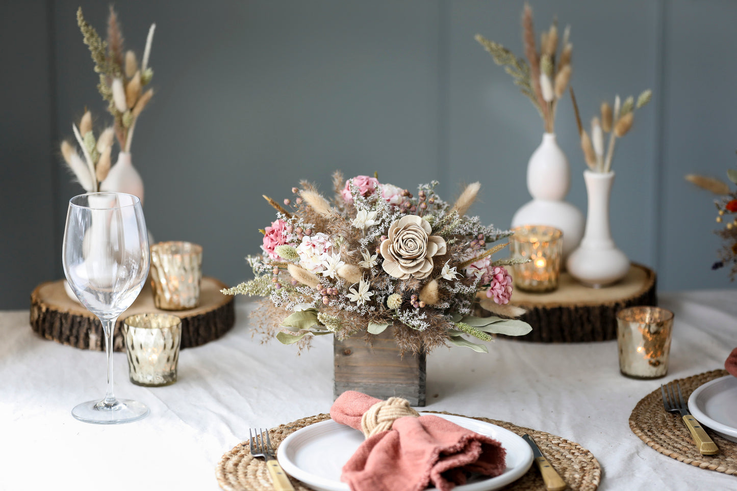 Natural Blush Centerpiece