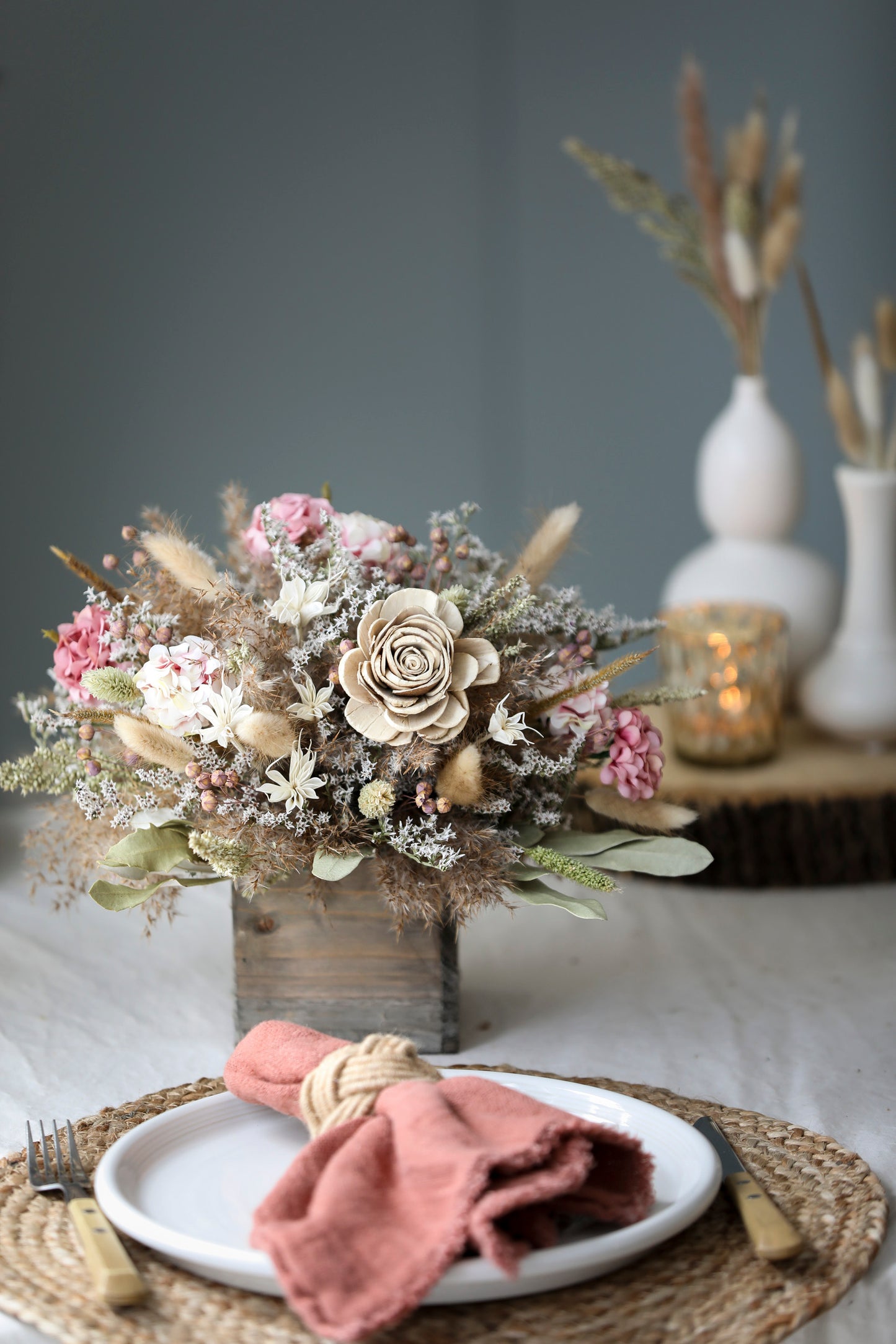 Natural Blush Centerpiece