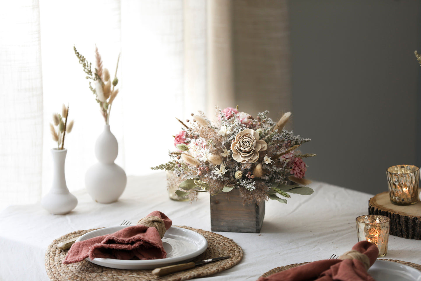 Natural Blush Centerpiece