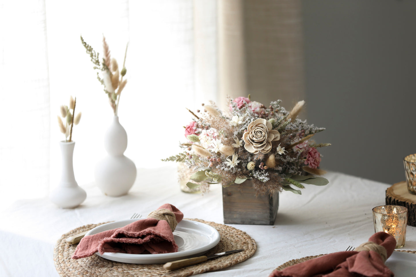 Natural Blush Centerpiece